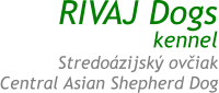 RIVAJ Dogs  kennel Stredoázijský ovčiak Central Asian Shepherd Dog